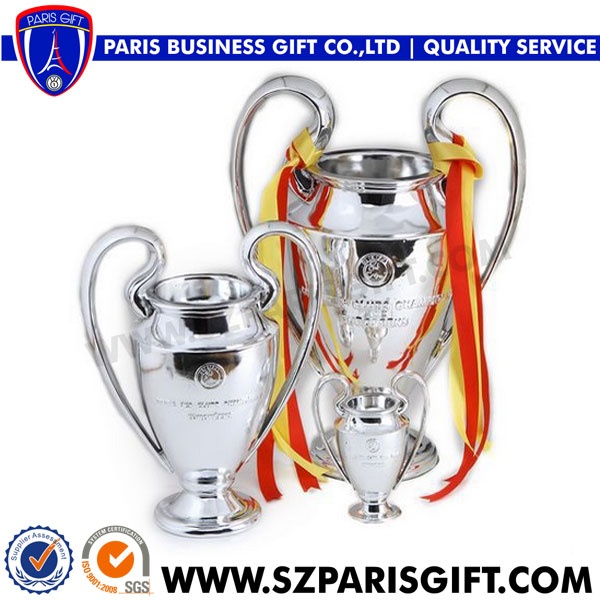 custom metal silver corporate awards trophy