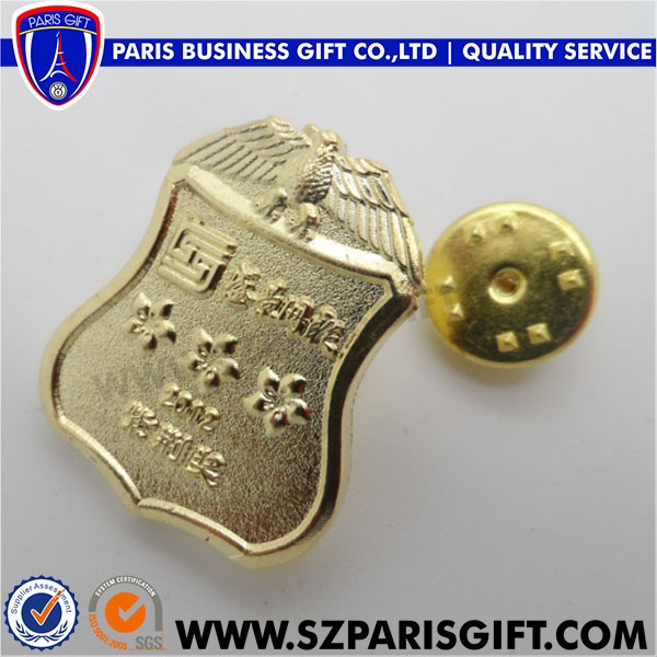 custom metal enamel shield lapel pin