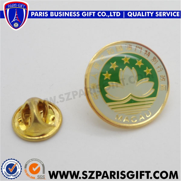 Custom metal die struck hard enamel lapel pins with printing