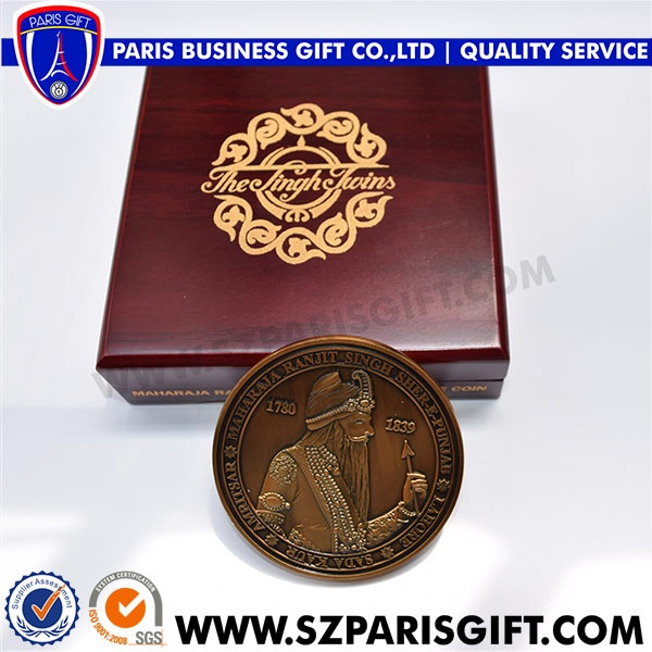 Personalized Logo Antique Gold Metal Souvenir Coin With Soft Enamel Wholesale Price