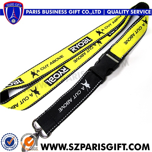 China market custom polyester 3D printing lanyard with crocodile clip