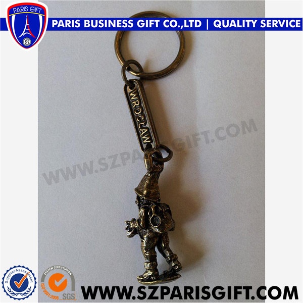 Novelty Design Human Keychain Metal Custom Souvenir Keychain