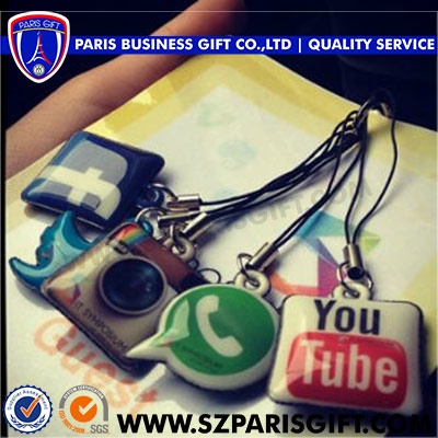 Custom Logo Printing PU Keyring