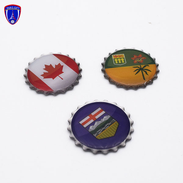 Custom Canada metal plate logo with Beer bottle cap  design