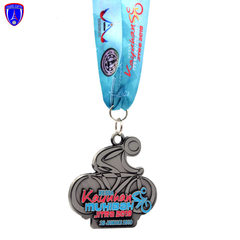 Custom 2D Metal Panama city running Sports Gold Run Finisher Medals With Ribbon