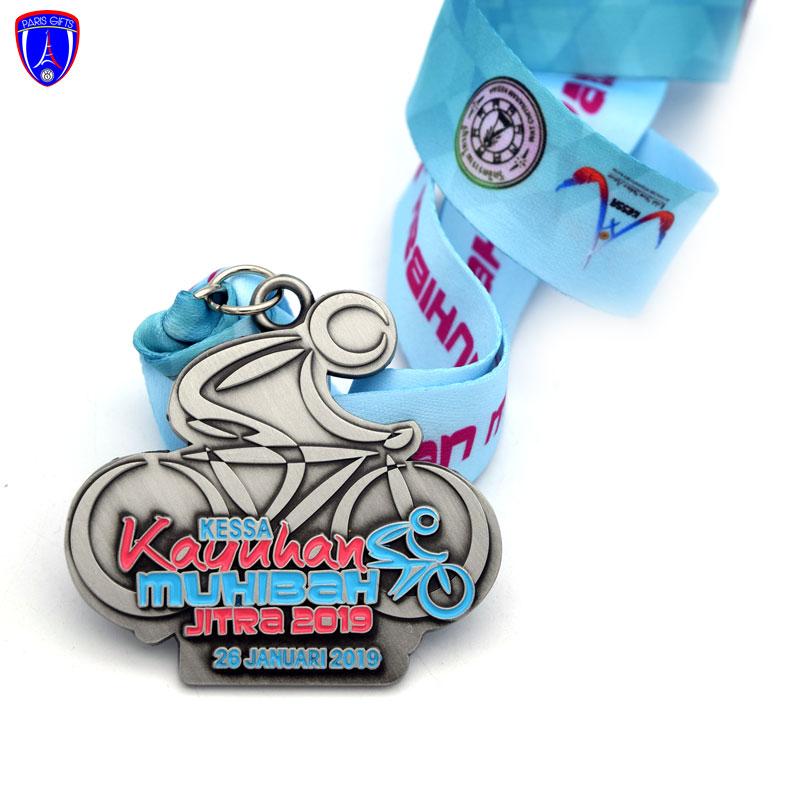 Custom 2D Metal Panama city running Sports Gold Run Finisher Medals With Ribbon