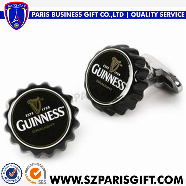 Beer Cap Deisgn Funny Cufflink Metal