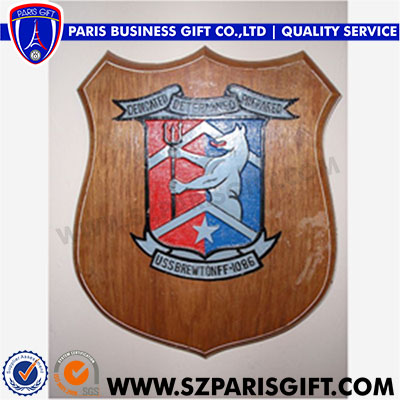 Antique  Wood Shield Award Wholesale