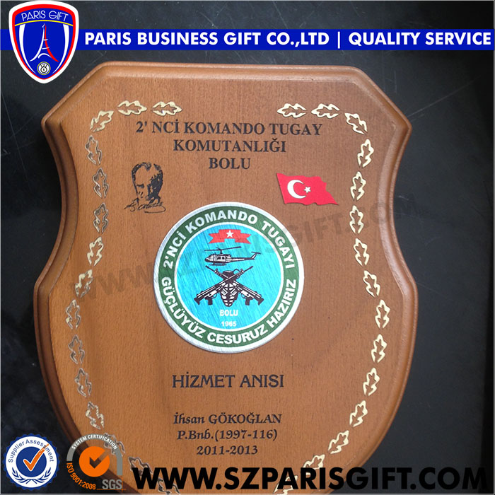 Shield Shape Wood Plaque Wooden Shield