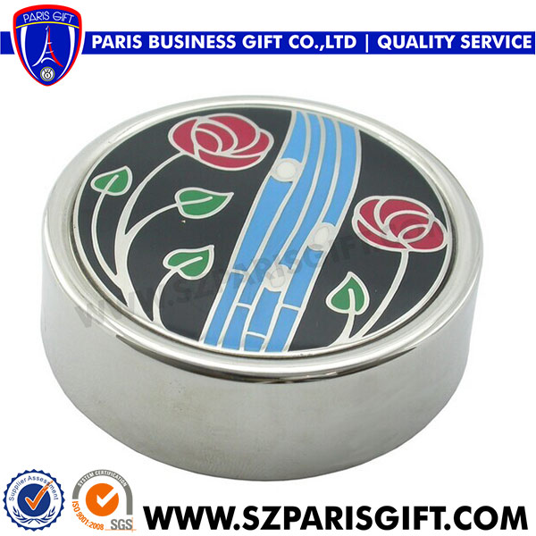 Silver Paper Weight With Logo